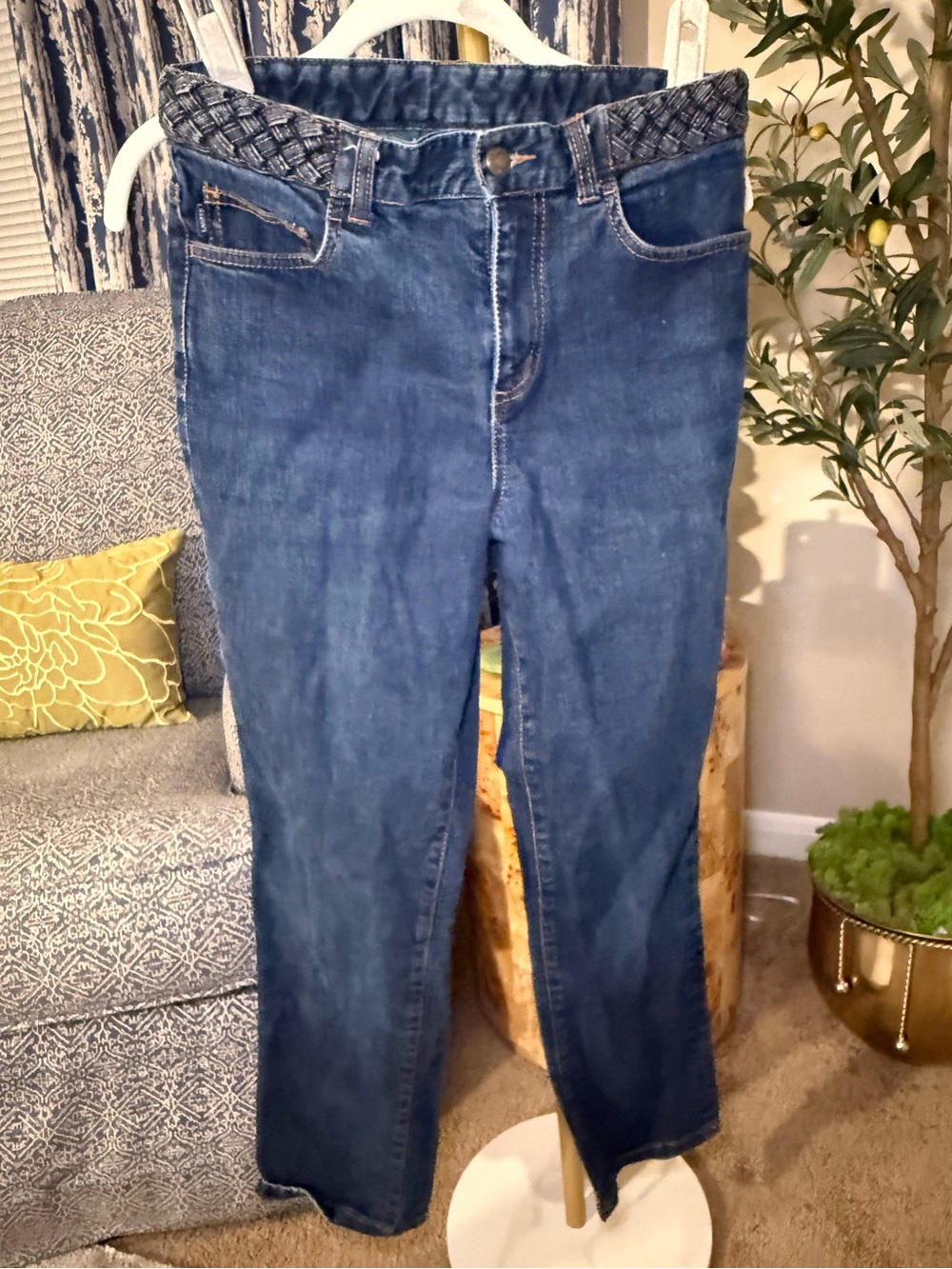 Unique braided waist Vintage Ralph Lauren Denim